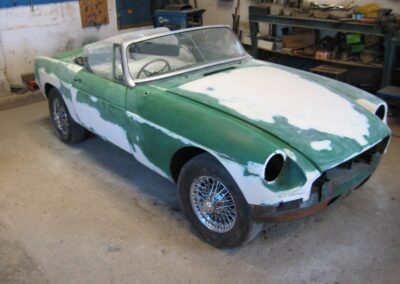 Restauracion MGB Roadster