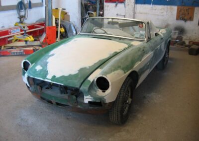 Restauracion MGB Roadster